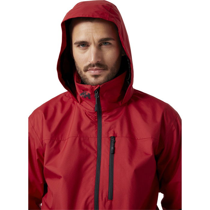 2024 Helly Hansen Mens Hooded Crew Jacket 33875 - Red